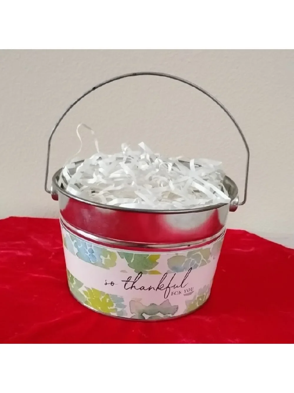 D- Floral Thankful Party Bucket